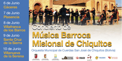 La música barroca de Chiquitos une a los pueblos de Extremadura y Bolivia